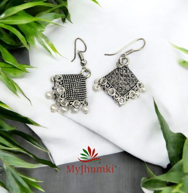 Oxidised Jhumka Earring For Women
